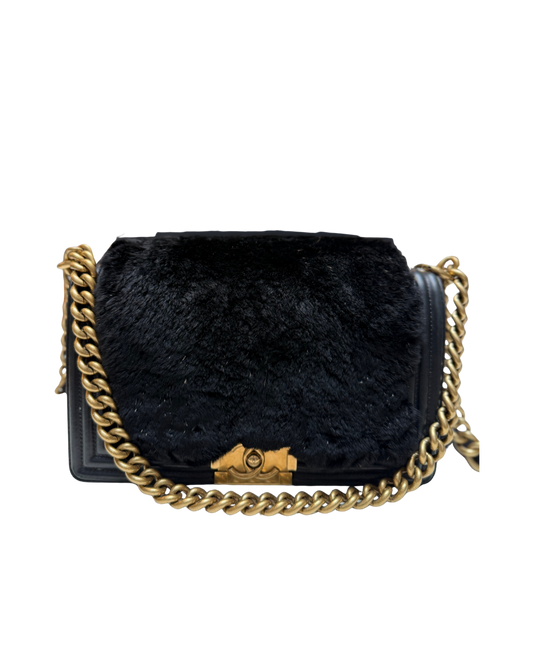 Chanel Rabbit Fur Boy Medium