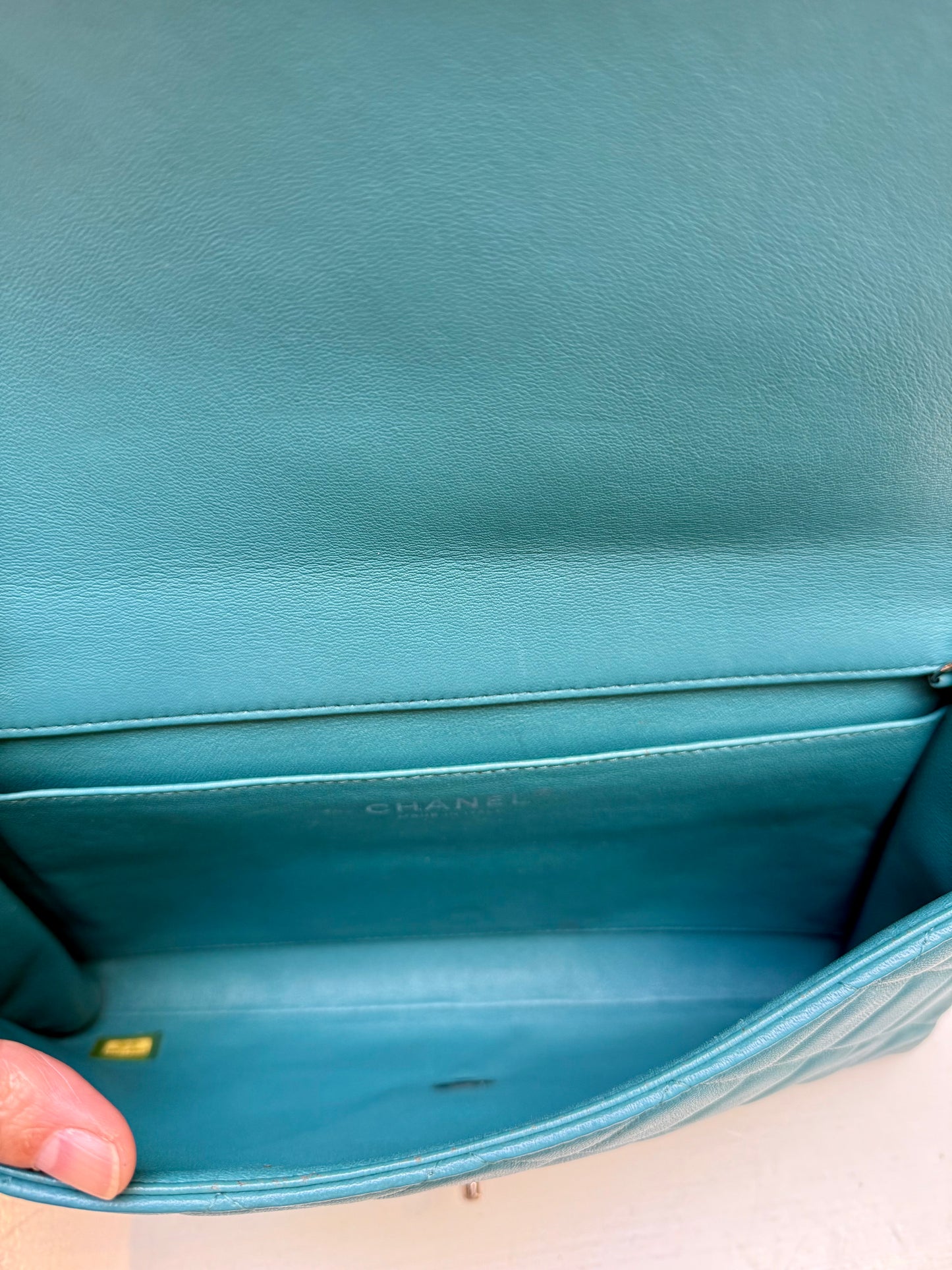 Chanel Classic Flap Clutch Blue