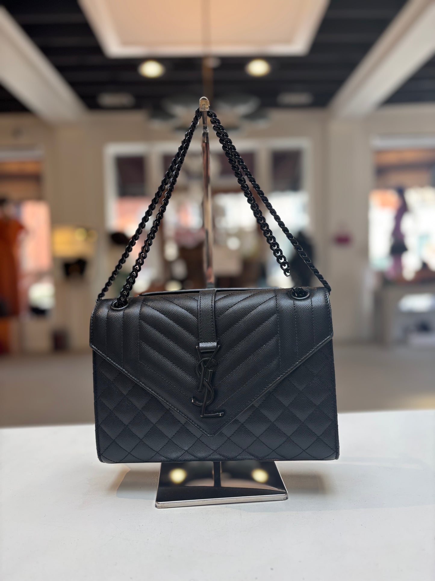 YSL Triquilt Flap Bag