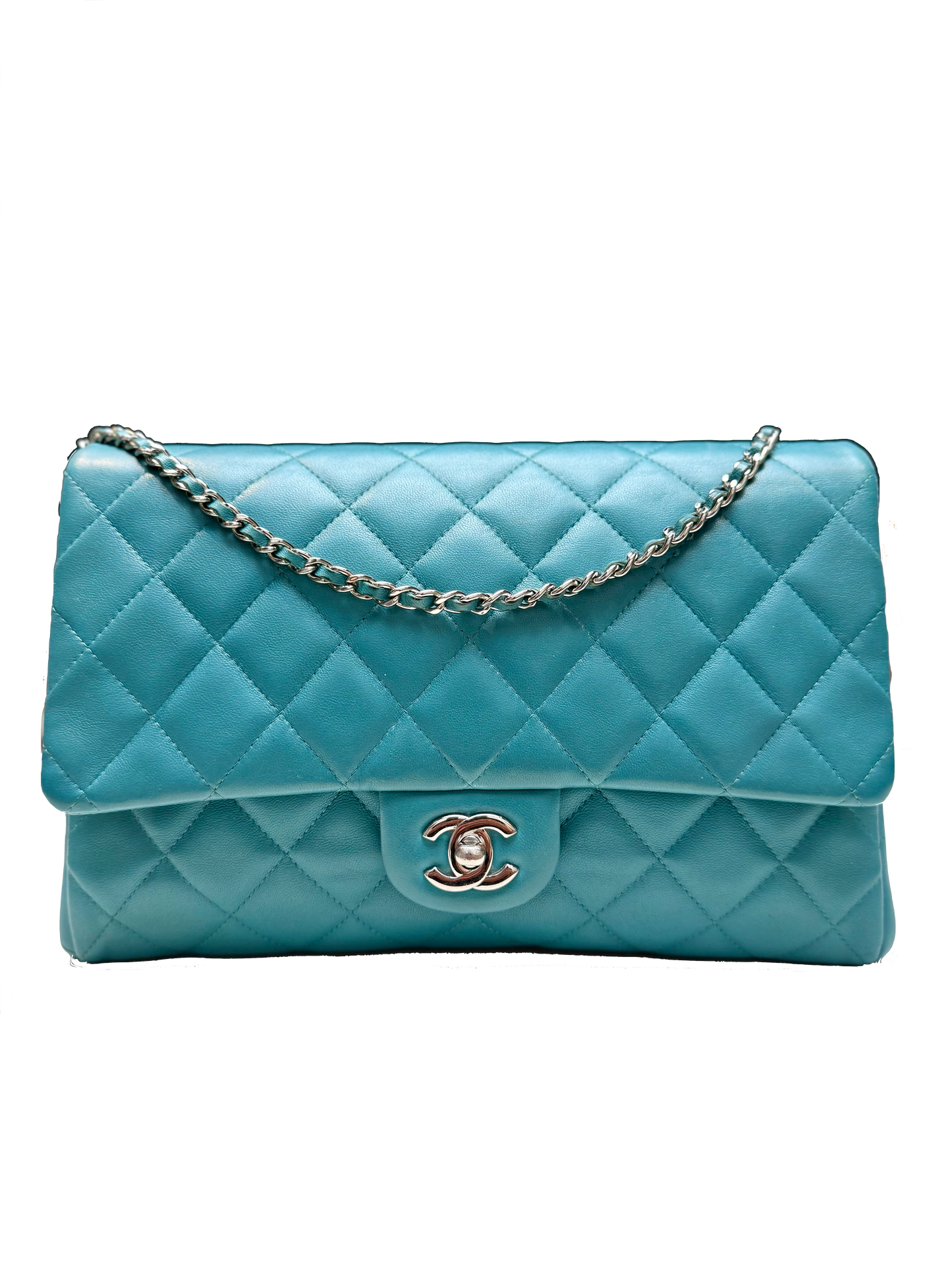 Chanel Classic Flap Clutch Blue