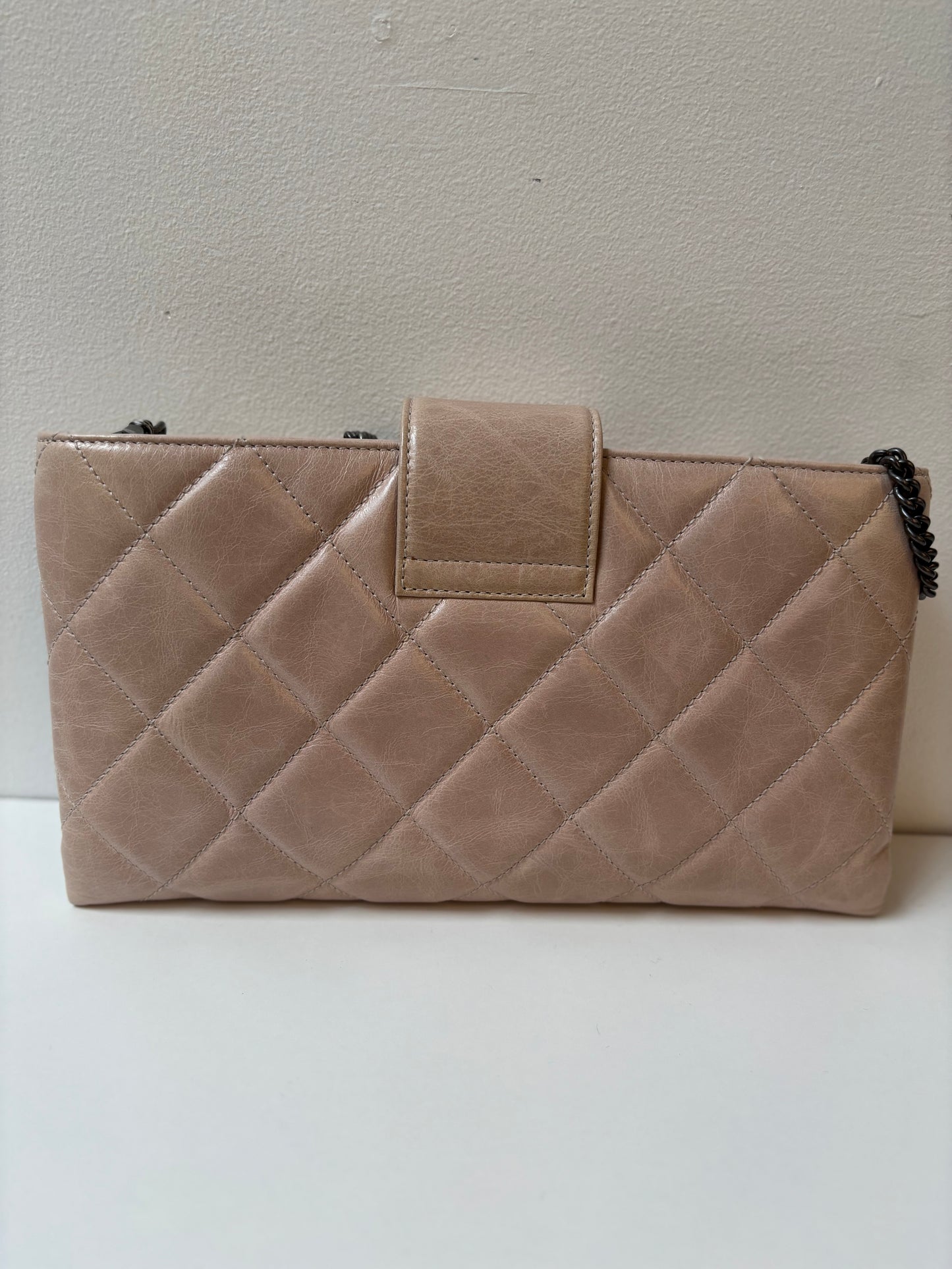 Chanel Coco Pleats Glazed Calfskin