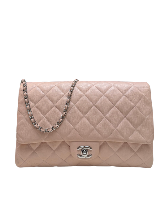 Chanel Classic Flap Clutch Beige