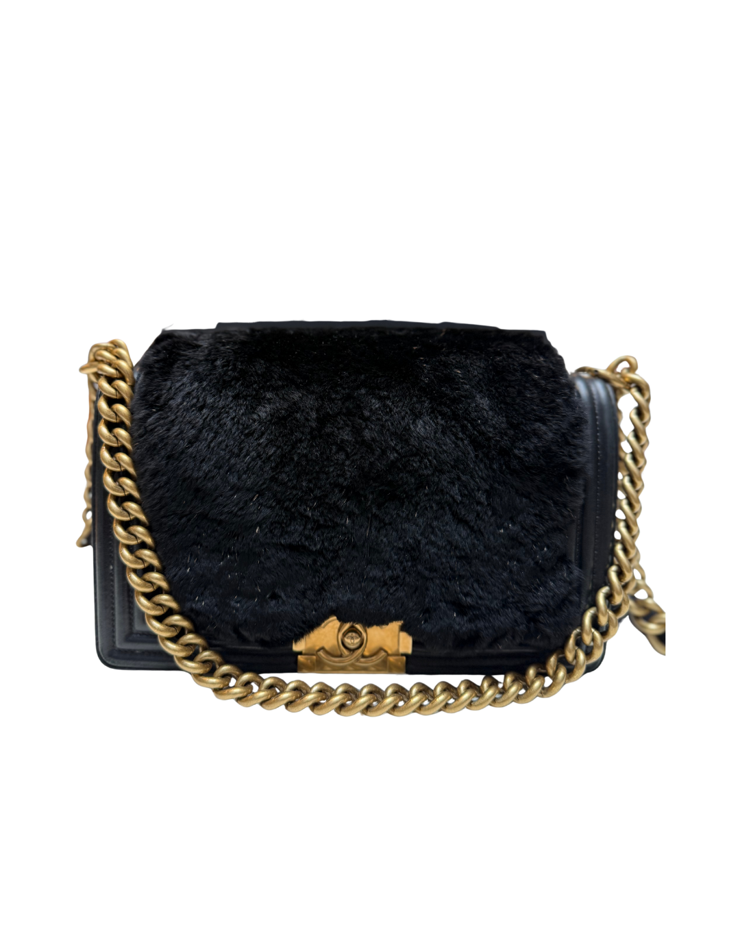 Chanel Rabbit Fur Boy Medium