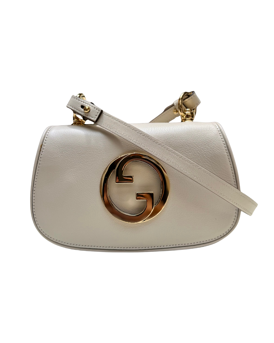 Gucci White Leather Blondie Mini Crossbody