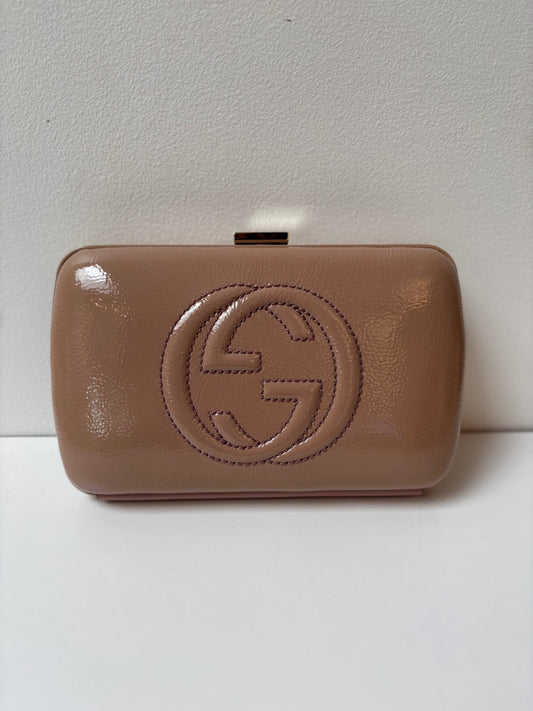 Gucci Soho Patent Leather Clutch