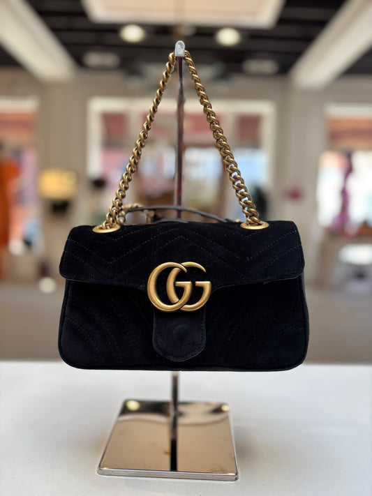 Gucci Velvet Marmont Flap