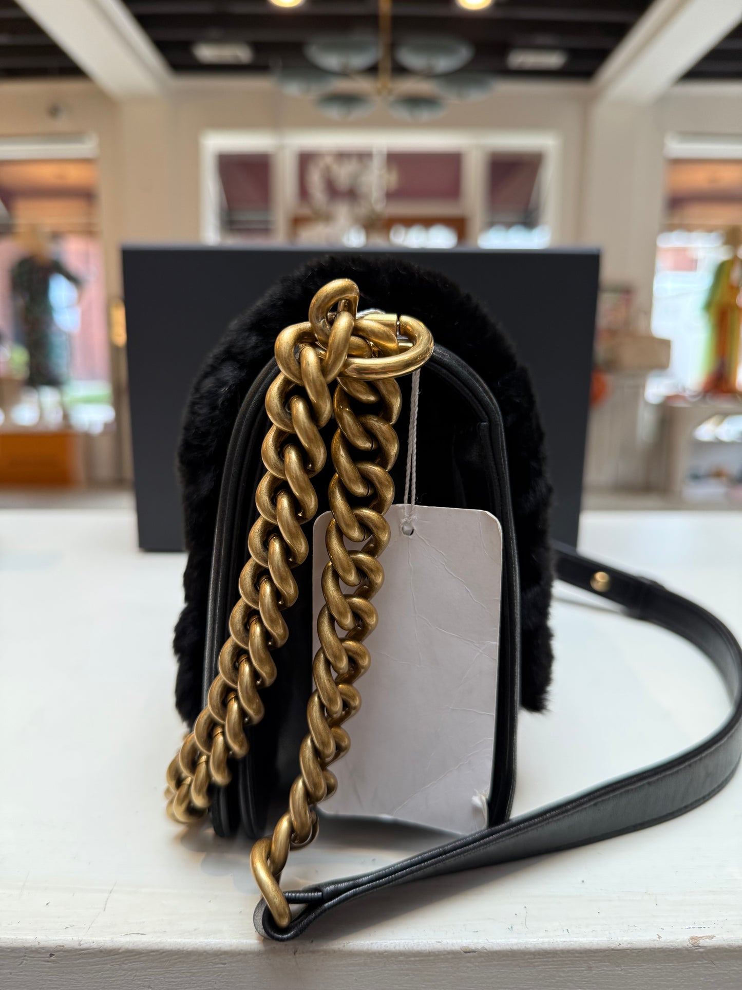 Chanel Rabbit Fur Boy Medium