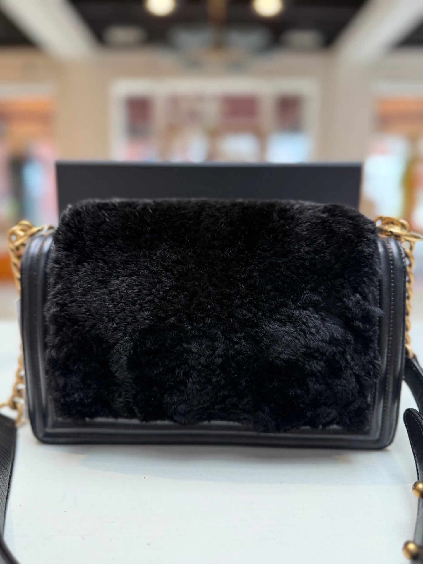 Chanel Rabbit Fur Boy Medium