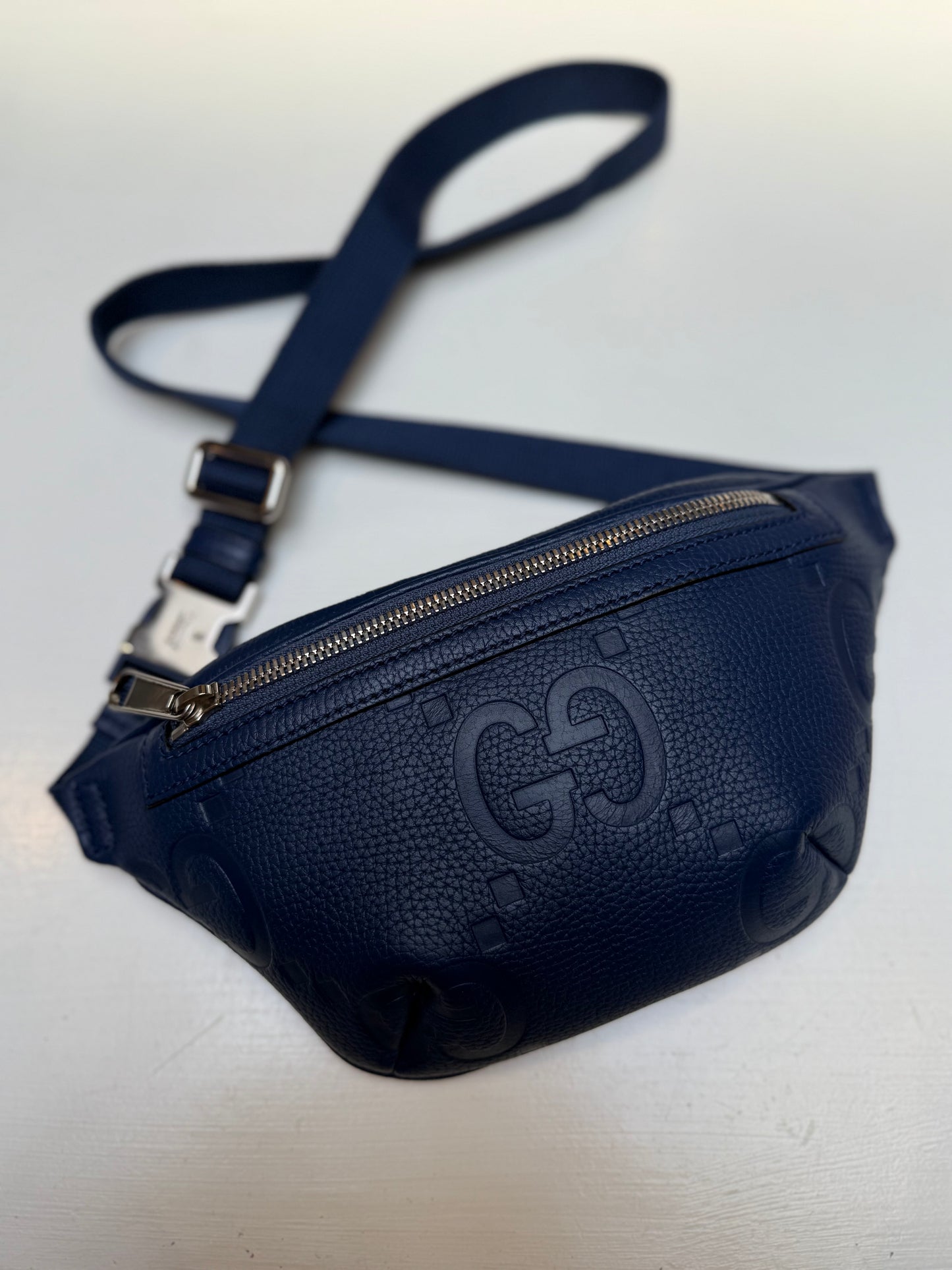 Gucci Jumbo GG Leather Belt Bag