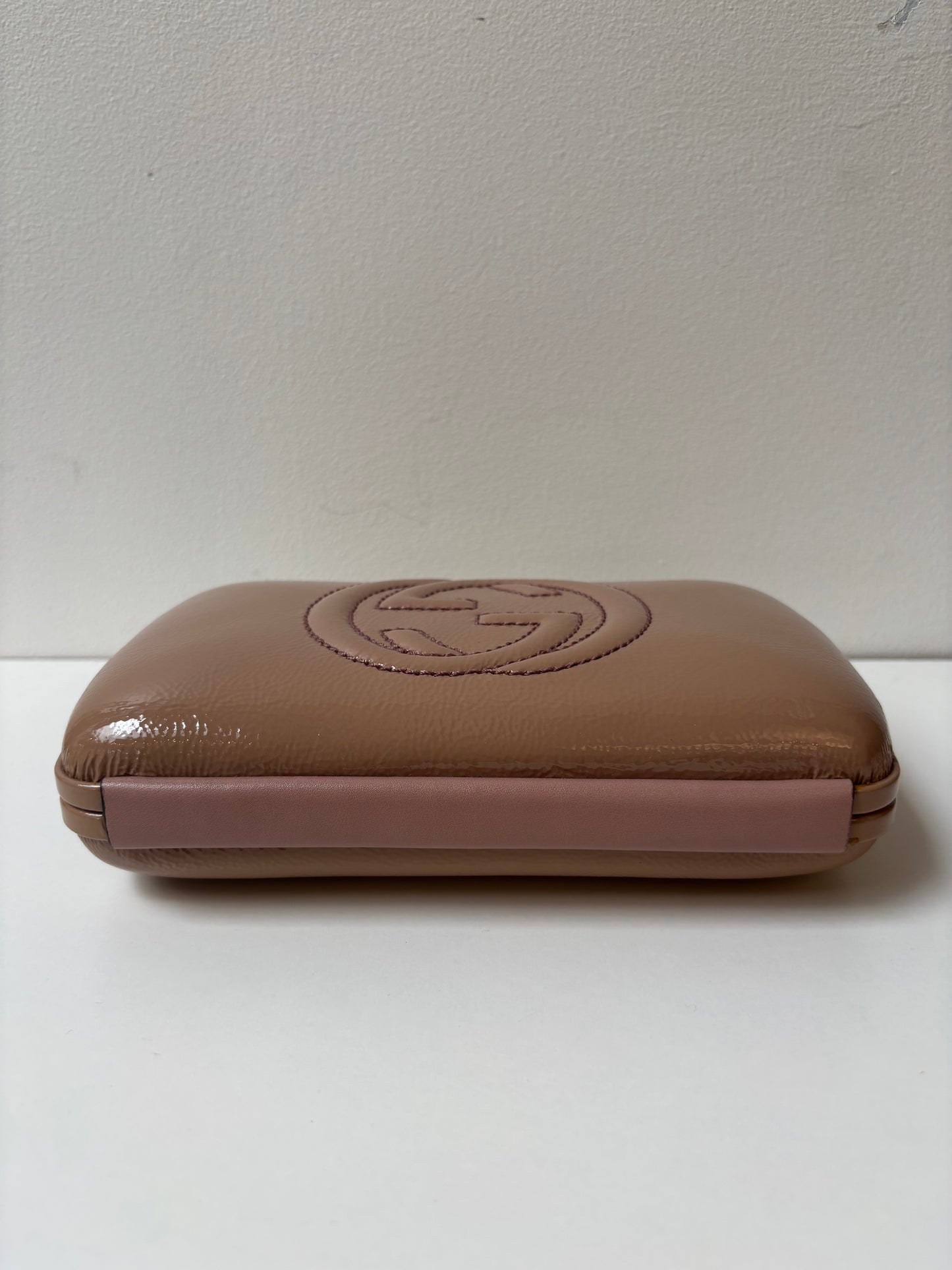 Gucci Soho Patent Leather Clutch